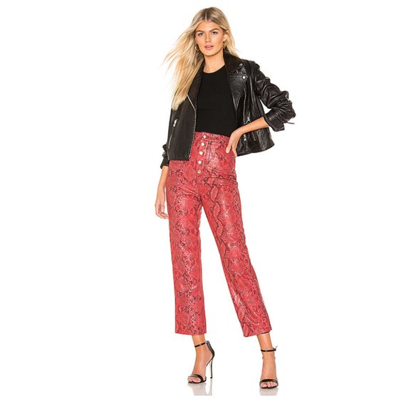 ❌ SOLD ❌ The Serpent Leather Pant by L'Academie size XS - Picture 4 of 10
